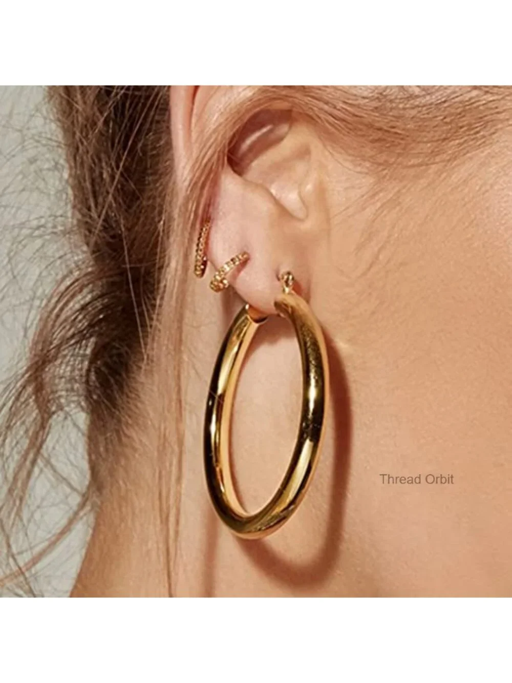 Lightweight Hypoallergenic Chunky Tube Hoop Earrings